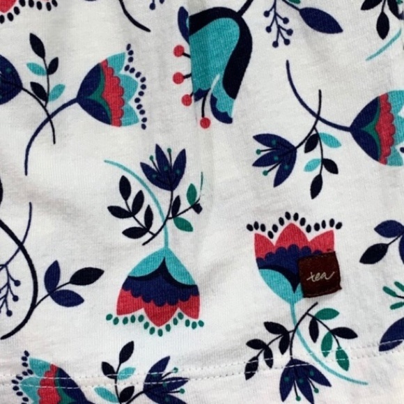 TEA COLLECTION Tulip Print Layered Top Dress Girls Size 8 - Picture 8 of 14